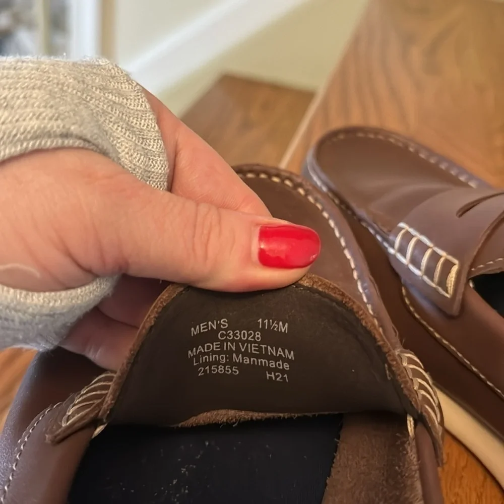 COLE HAAN Grand 360 Atlantic Brown Leather Penny Loafers Comfort Size 11.5